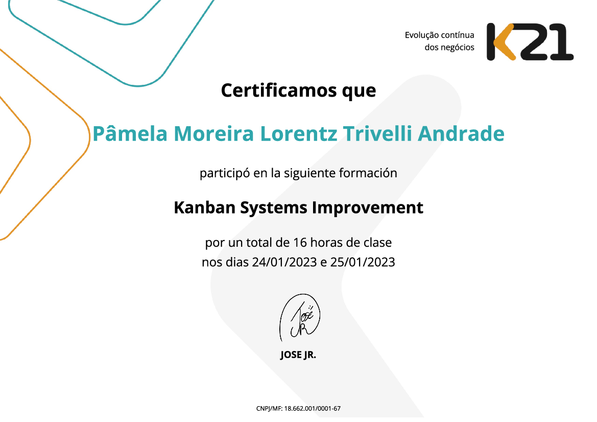 Certificado K21